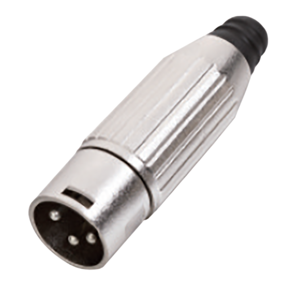 PLUG XLR, 3 PINES, METALICO