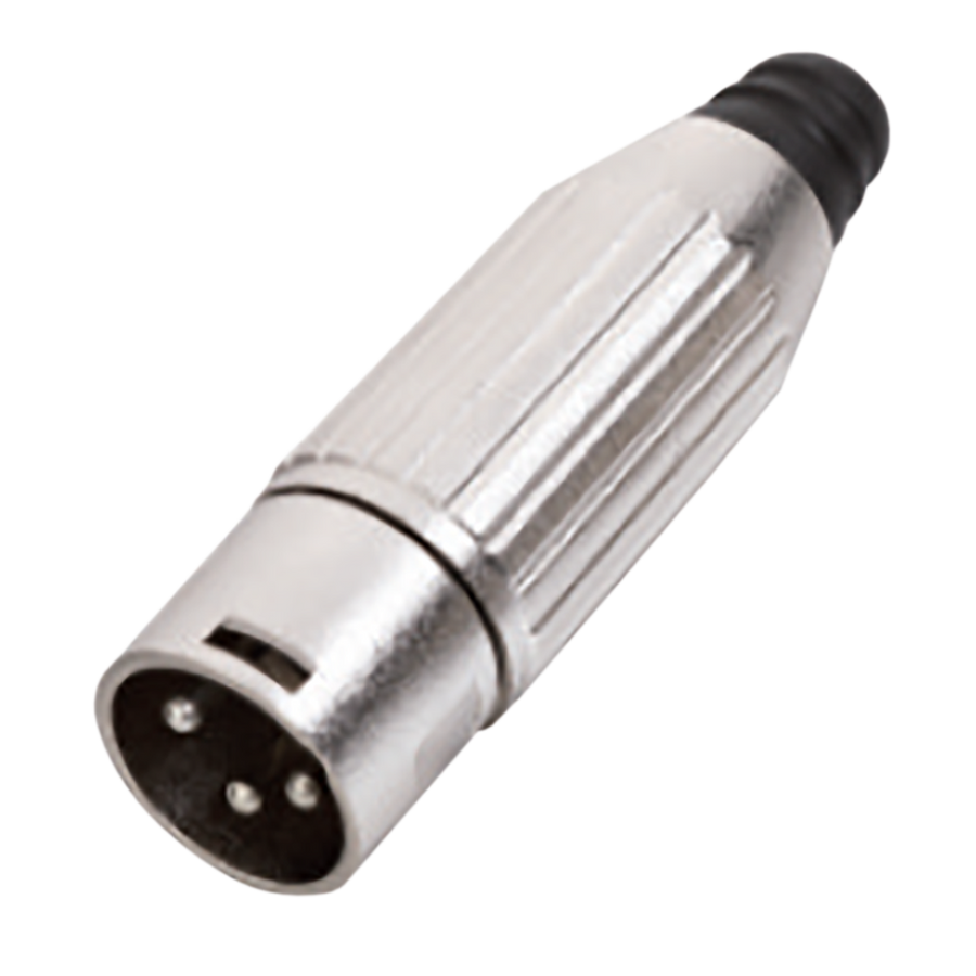 PLUG XLR, 3 PINES, METALICO