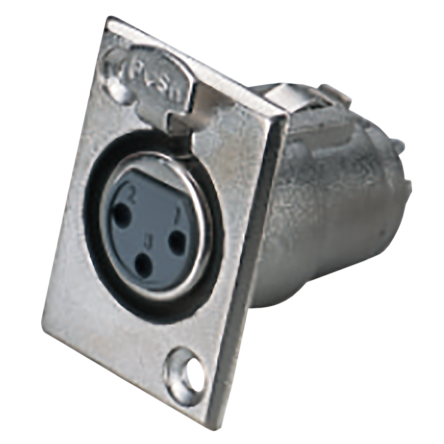 JACK XLR, 3 PINES, METALICO