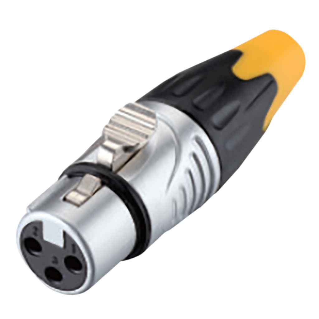 JACK XLR, 3 PINES, METALICO