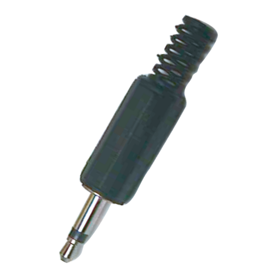 PLUG 3.5MM, SIN RESORTE, MONO, PLASTICO