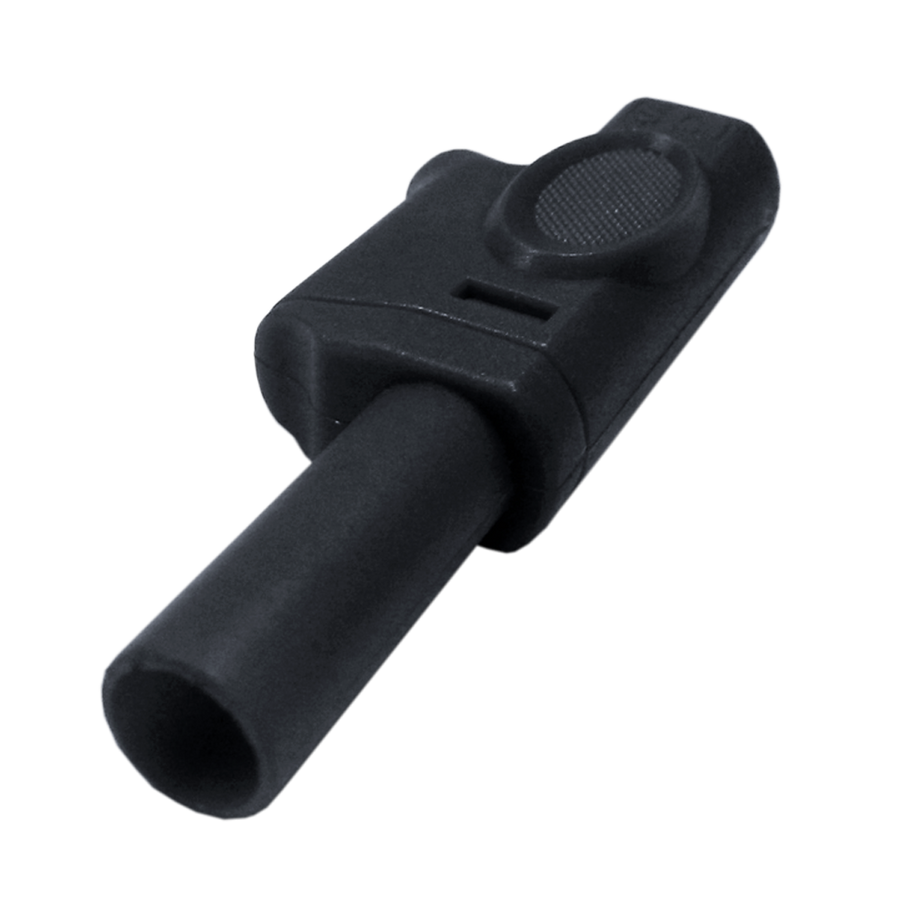 PLUG BANANA INDUSTRIAL, 32A, 1000V, NEGRO, PLASTICO