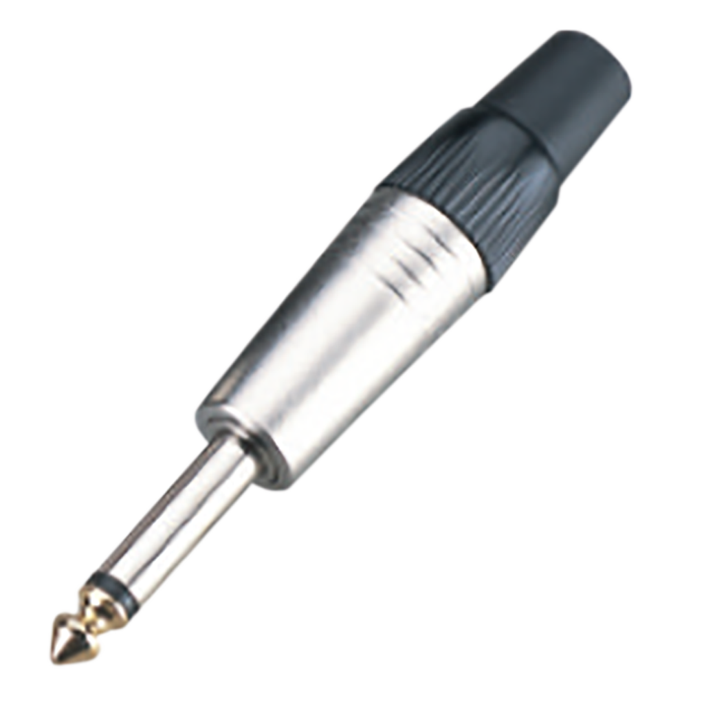 Plug 6.3 mm Plug Monofónico 1/4, Aleación de Zinc con niquelado, Aislación Baquelita, ENGLAND SOUND PRO ES-PM003