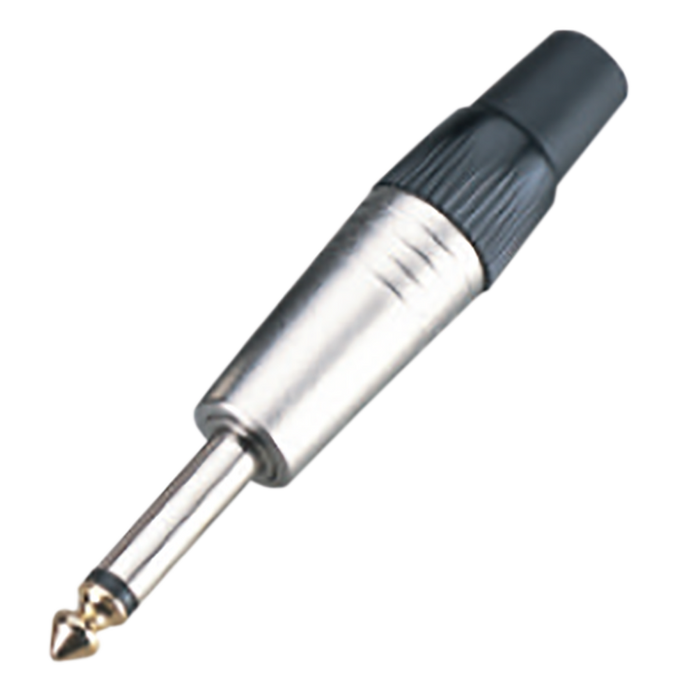 Plug 6.3 mm Plug Monofónico 1/4, Aleación de Zinc con niquelado, Aislación Baquelita, ENGLAND SOUND PRO ES-PM003
