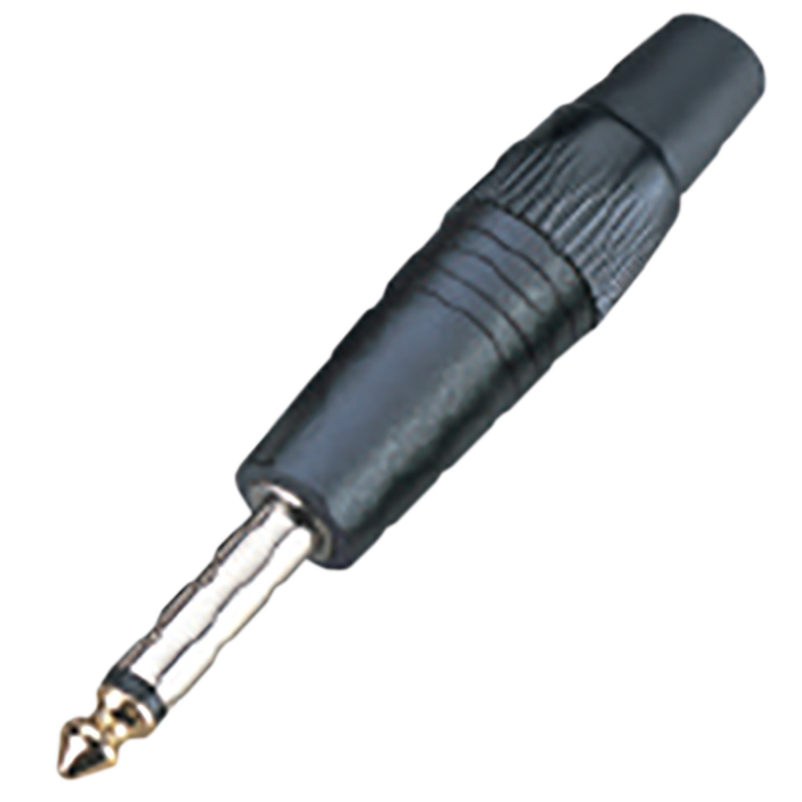 PLUG 6.3MM PLATEADO, MONO SIN RESORTE, BAQUELITA, METALICO