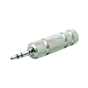 ADAPTADOR JACK 6.3MM MONO A PLUG 3.5MM ESTEREO, METALICO