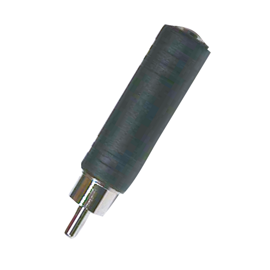 ADAPTADOR JACK 6.3MM MONO A PLUG RCA, PLASTICO