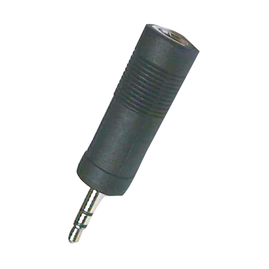 ADAPTADOR JACK 6.3MM ESTEREO A PLUG 3.5MM ESTEREO, PLASTICO