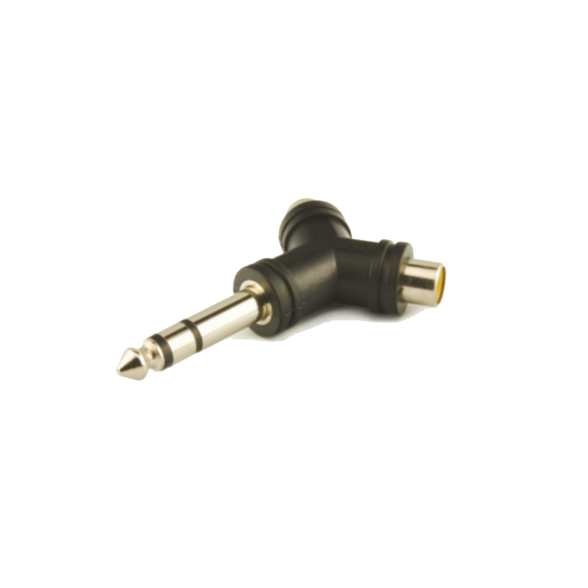 ADAPTADOR 2 JACK RCA A PLUG 6.3MM ESTEREO, TIPO Y, PLASTICO