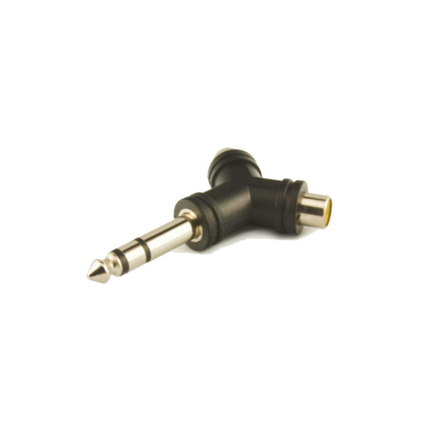 ADAPTADOR 2 JACK RCA A PLUG 6.3MM ESTEREO, TIPO Y, PLASTICO