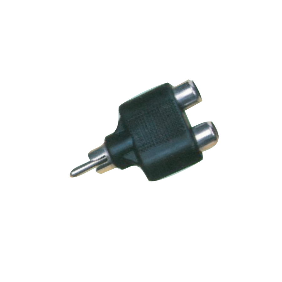 ADAPTADOR 2 JACK RCA A PLUG RCA, PLASTICO