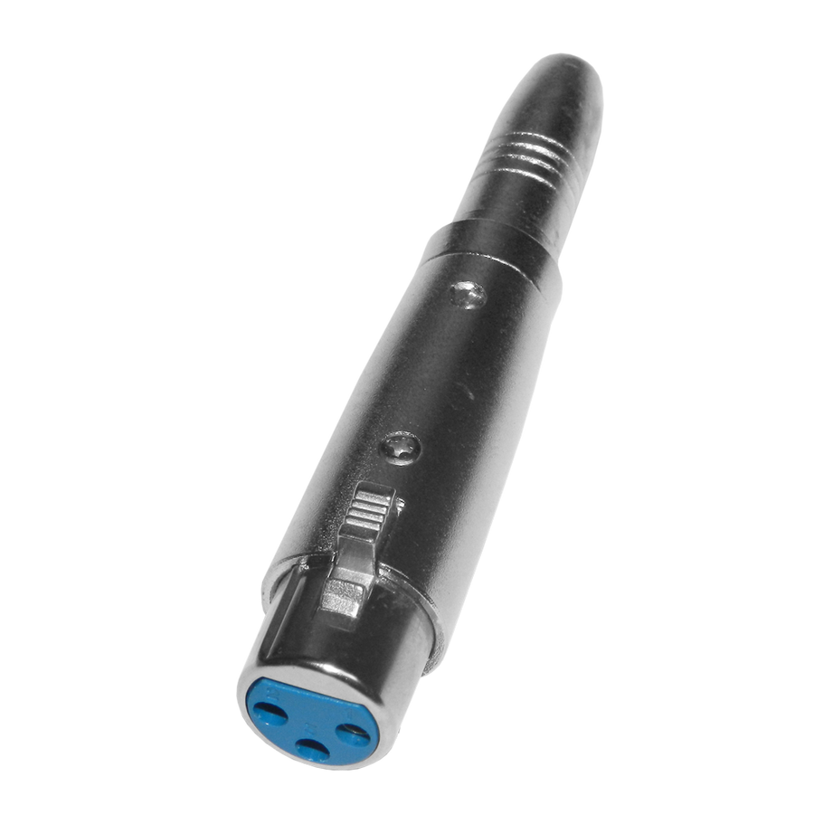 ADAPTADOR JACK 6.3MM MONO A JACK XLR, METALICO