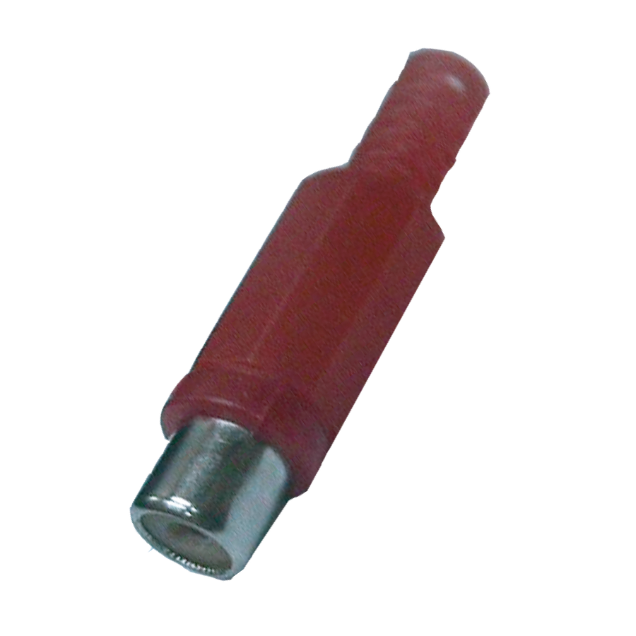 JACK RCA, ROJO, PLASTICO