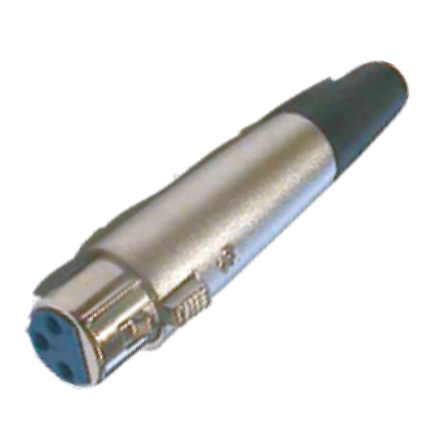 JACK XLR, 3 PINES, METALICO