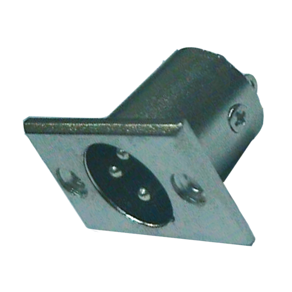 JACK XLR DE CHASIS, 3 PINES, METALICO