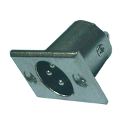 JACK XLR DE CHASIS, 3 PINES, METALICO