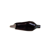LAGARTO MEDIANO CON FORRO DE VINIL, NEGRO, 4.5CM