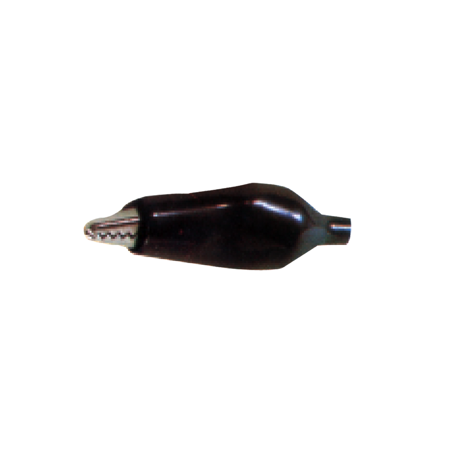 LAGARTO MEDIANO CON FORRO DE VINIL, NEGRO, 4.5CM