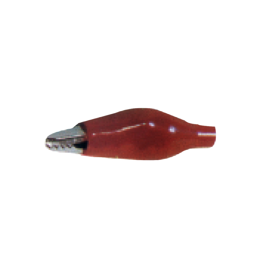 LAGARTO MEDIANO CON FORRO DE VINIL, ROJO, 4.5CM