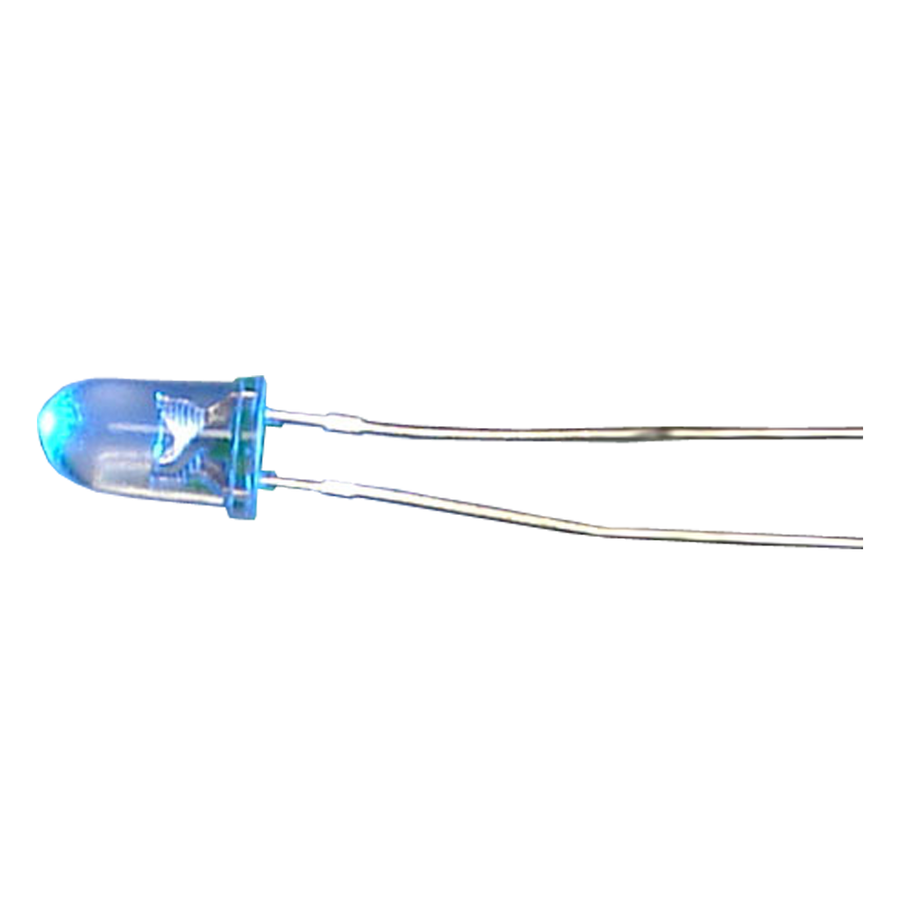 DIODO LED, 5MM, AZUL INCANDESCENTE