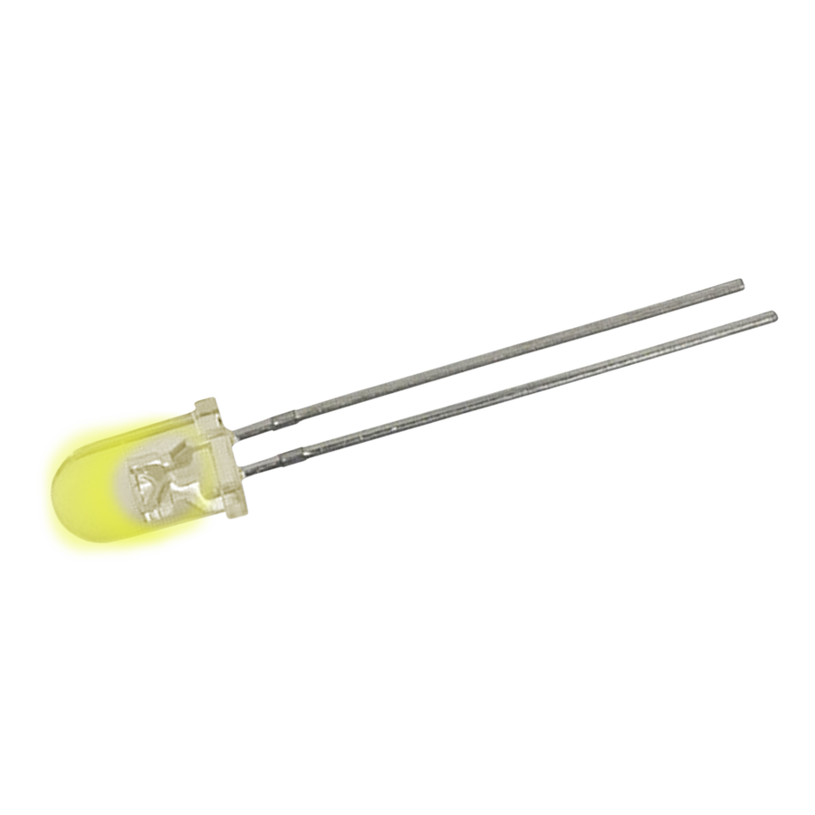 DIODO LED, 5MM, AMARILLO ULTRA BRILLANTE