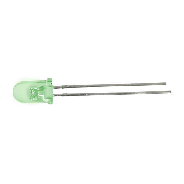 DIODO LED, 5MM, VERDE ULTRA BRILLANTE