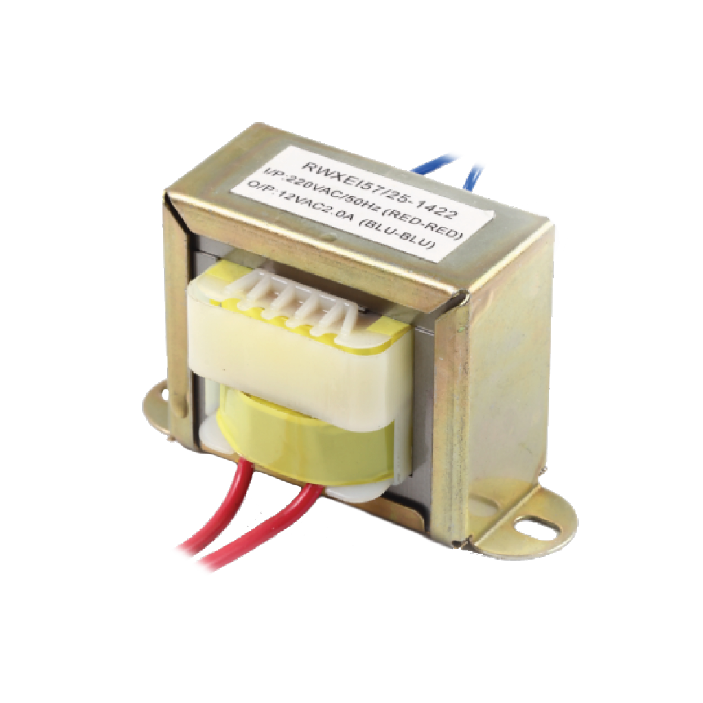 TRANSFORMADOR DE ONDA COMPLETA, 12V-0-12V, 30W, 2.5A, ENTRADA 110V
