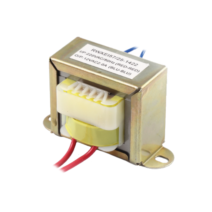 TRANSFORMADOR DE ONDA COMPLETA, 12V-0-12V, 30W, 2.5A, ENTRADA 110V