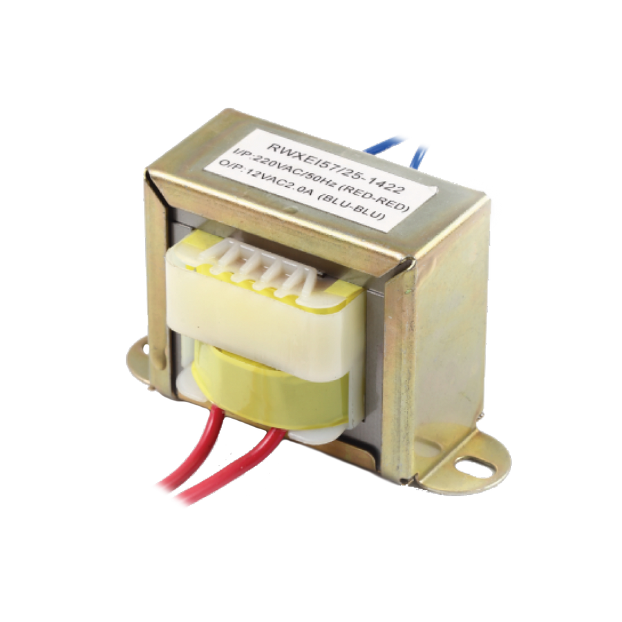 TRANSFORMADOR DE ONDA COMPLETA, 12V-0-12V, 30W, 2.5A, ENTRADA 110V