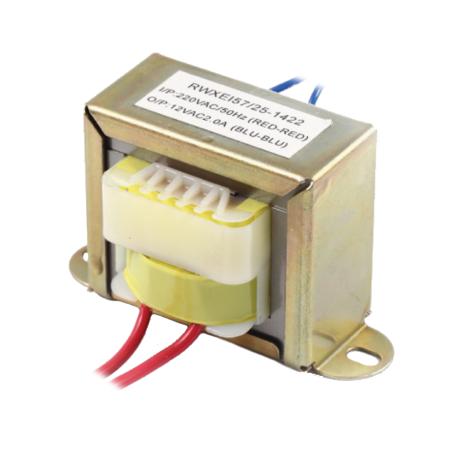 TRANSFORMADOR DE ONDA COMPLETA, 12V-0-12V, 24W, 2A, ENTRADA 110V