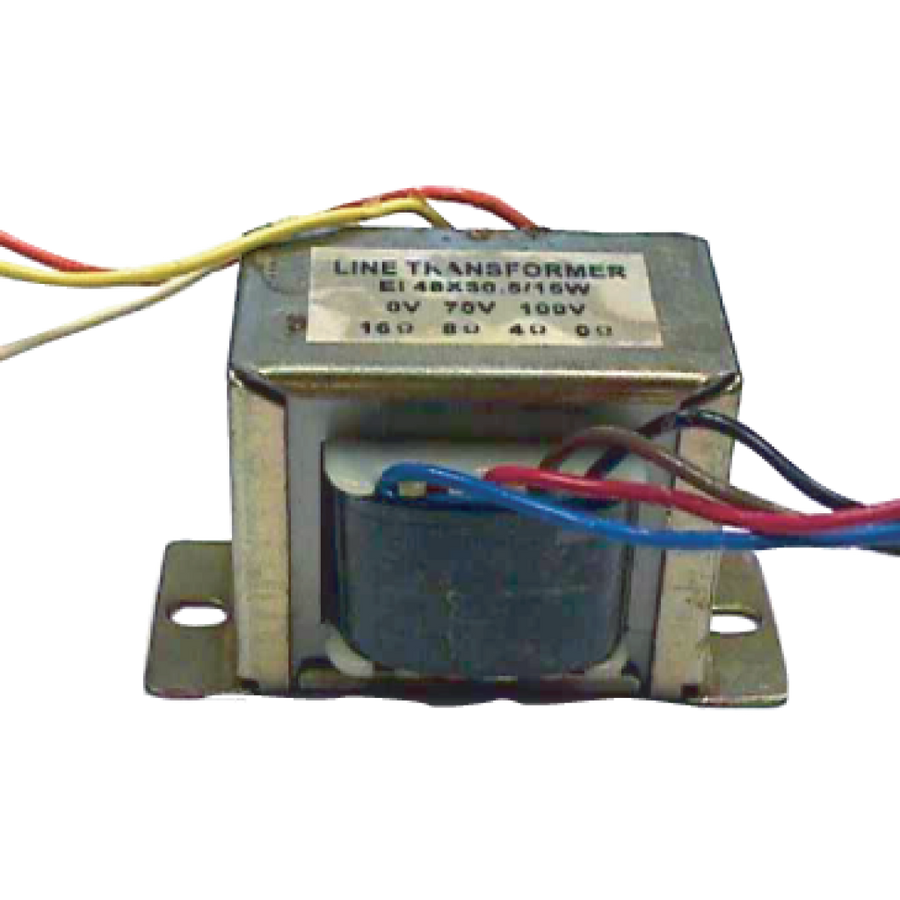 TRANSFORMADOR DE LINEA, 15W, 70V-100V, 8-16 OHM