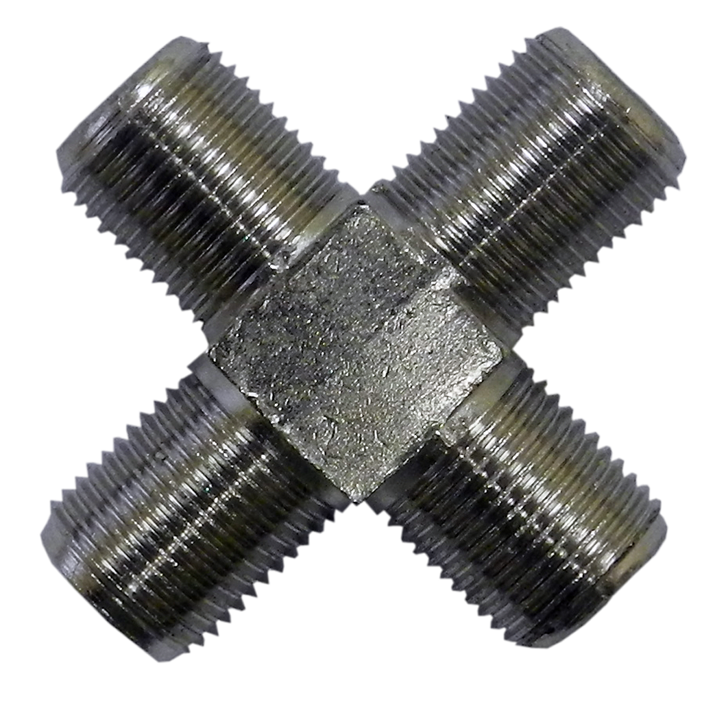 ADAPTADOR CUATRI-COAXIAL, 1 ENTRADA, 3 SALIDAS RG-6U