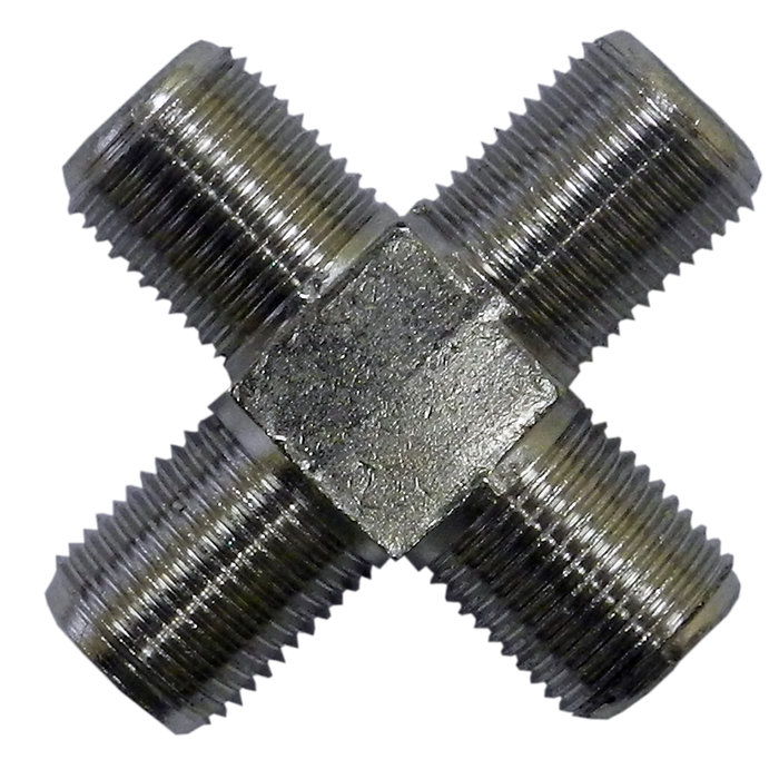ADAPTADOR CUATRI-COAXIAL, 1 ENTRADA, 3 SALIDAS RG-6U