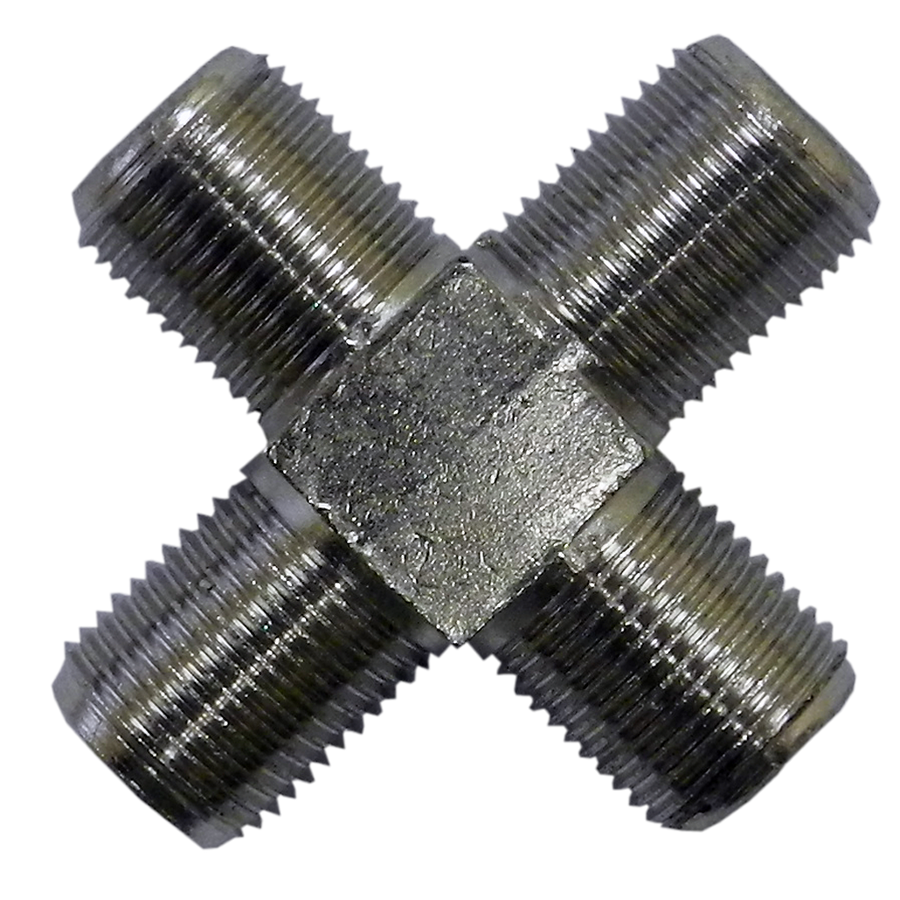 ADAPTADOR CUATRI-COAXIAL, 1 ENTRADA, 3 SALIDAS RG-6U
