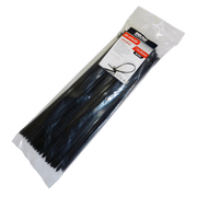 AMARRAS PLASTICAS, 100 PCS, 7.6MM, 35 CM, NEGRO