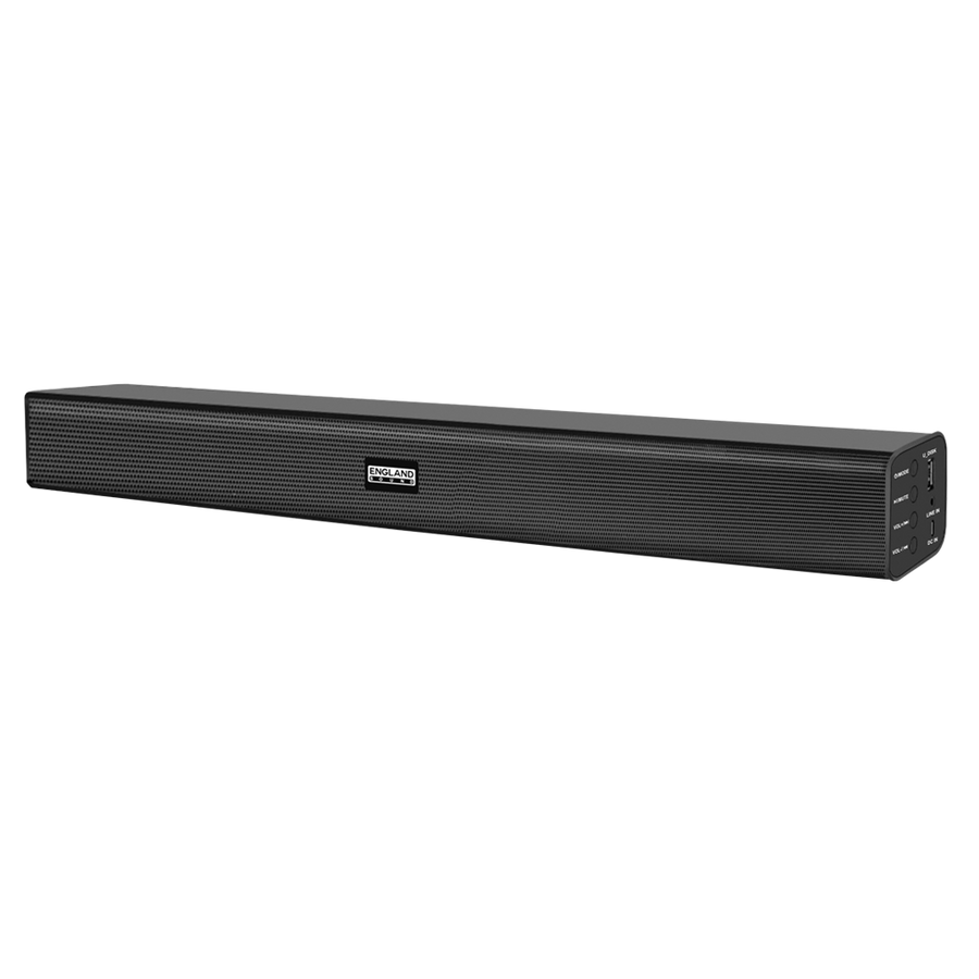 Barra de Sonido 10 W con bluetooth y puerto USB.