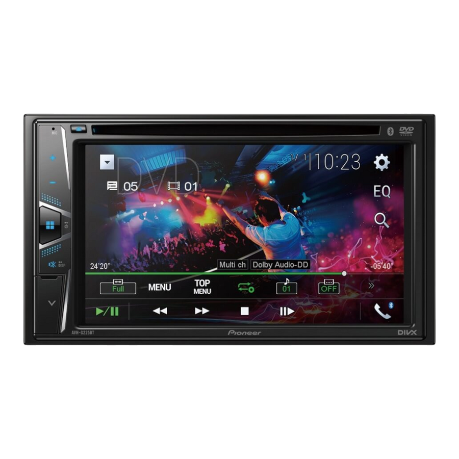 Radio de carro con pantalla, 6.2 pulg, Pioneer