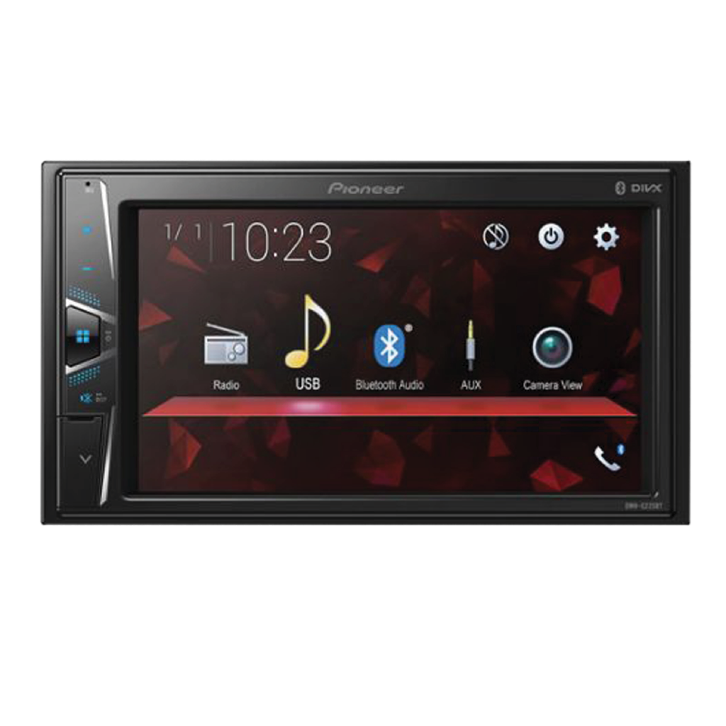 Radio para carro 6.2 pulg, con multimedia Bluetooth. Conectividad compatible con iOS y Android. DMH-G225BT