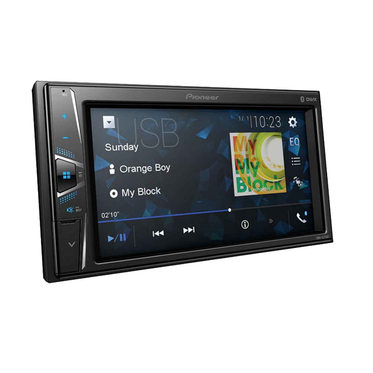 Radio para carro 6.2 pulg, con multimedia Bluetooth. Conectividad compatible con iOS y Android. DMH-G225BT