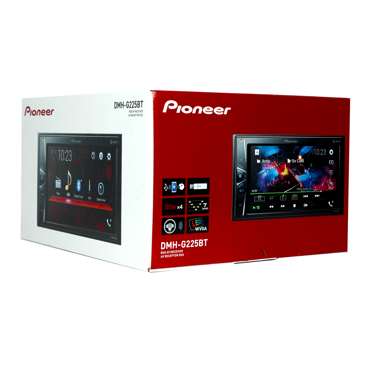 Radio para carro 6.2 pulg, con multimedia Bluetooth. Conectividad compatible con iOS y Android. DMH-G225BT