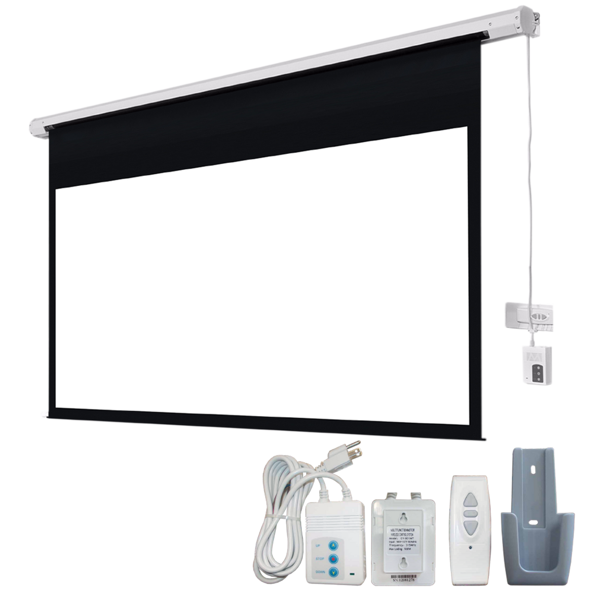 Pantalla De Proyección Motorizada, 120 Pulg. Con Control Remoto, England Screens Pro, PP-169120B+CR-PP