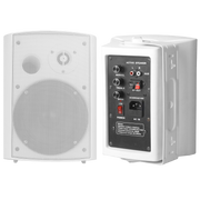 PARLANTES AMBIENTALES, ACTIVO Y PASIVO, DE PARED, 6 PULG., BLANCO, 40W+40W, AUX, RCA