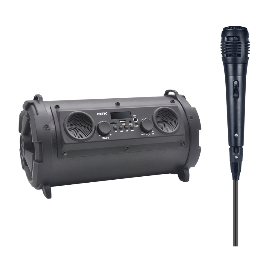 ALTAVOZ BLUETOOTH TUBULAR, 20W, USB REPRODUCTOR, AUX, MICRO SD, MICROFONO INCLUIDO
