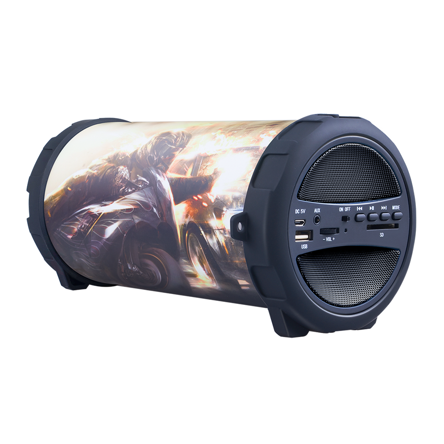 ALTAVOZ BLUETOOTH MINI TUBULAR, 10W, USB REPRODUCTOR, AUX, MICRO SD
