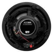 PAR DE PARLANTES PARA TUMBADO, PASIVOS, 8 PULG., 120W, 87DB, 8OHM, REJILLA MAGNETICA