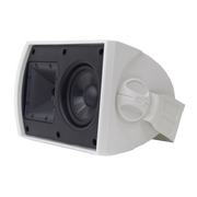 PAR DE PARLANTES BLANCOS DE PARED, PASIVOS, PARA EXTERIORES, 4 PULG., 200W, 91DB, 8OHM
