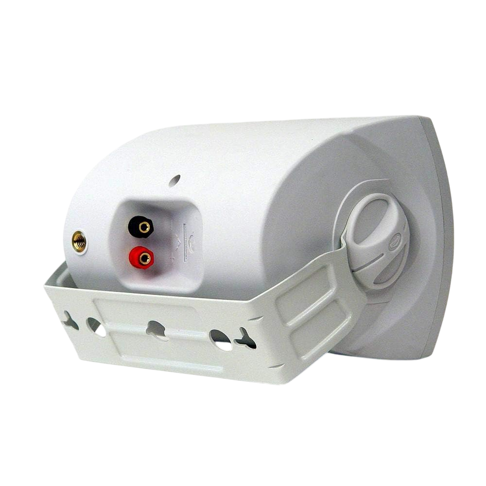 PAR DE PARLANTES BLANCOS DE PARED, PASIVOS, PARA EXTERIORES, 4 PULG., 200W, 91DB, 8OHM