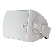 PAR DE PARLANTES BLANCOS DE PARED, PASIVOS, PARA EXTERIORES, 4 PULG., 200W, 91DB, 8OHM