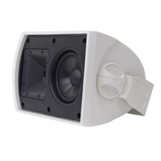 PAR DE PARLANTES BLANCOS DE PARED, PASIVOS, PARA EXTERIORES, 4 PULG., 200W, 91DB, 8OHM