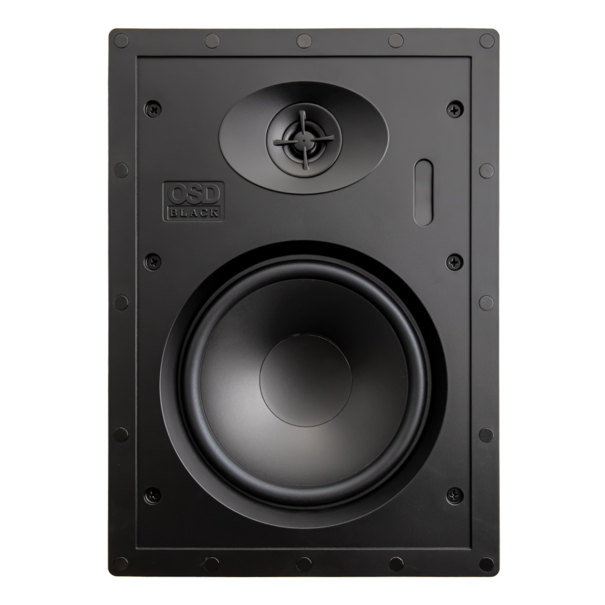 PAR DE PARLANTES DE PARED PARA INTERIORES SERIE BLACK, PASIVOS, FREC. 65HZ-20KHZ 6.5 PULG., 100W, 86DB, 8OHM